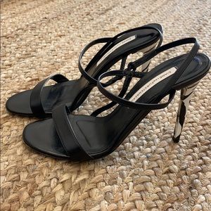 DVF strappy heels
